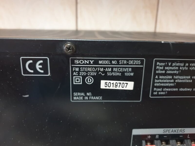 Amplificator Audio Sony STR DE 205 Statie Audio